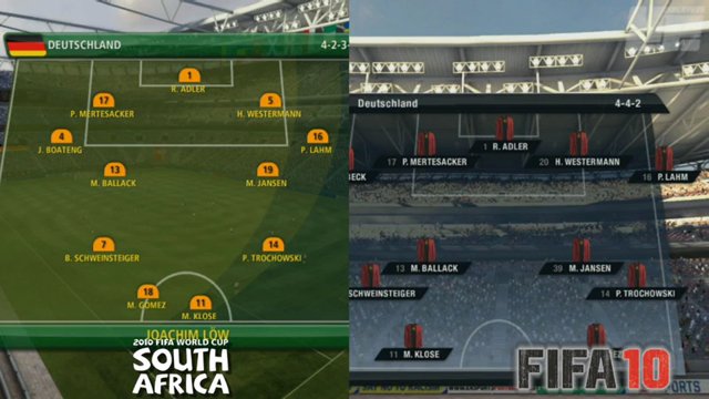 FIFA 10 vs WM - Grafik