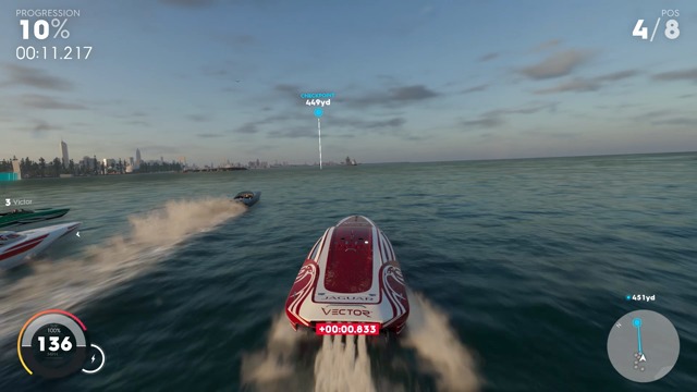 Exklusive Spielszenen: Das erste Speedboat-Rennen