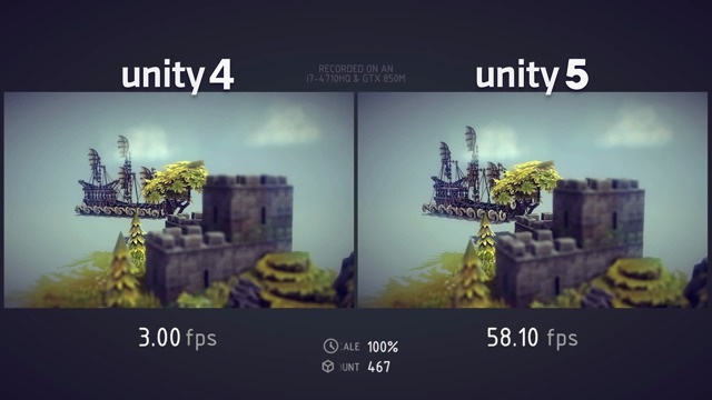 Vergleich Unity 4 und 5