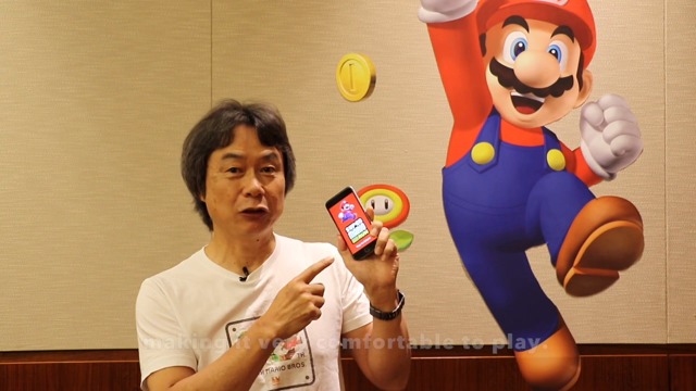 Spielen und Burger essen mit Miyamoto