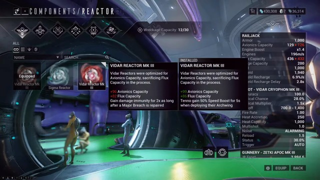 Valence Transfer Railjack